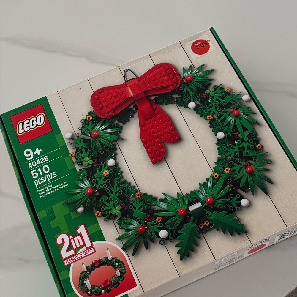 LEGO Christmas Wreath 2 in 1 510 pieces New with Tags Set